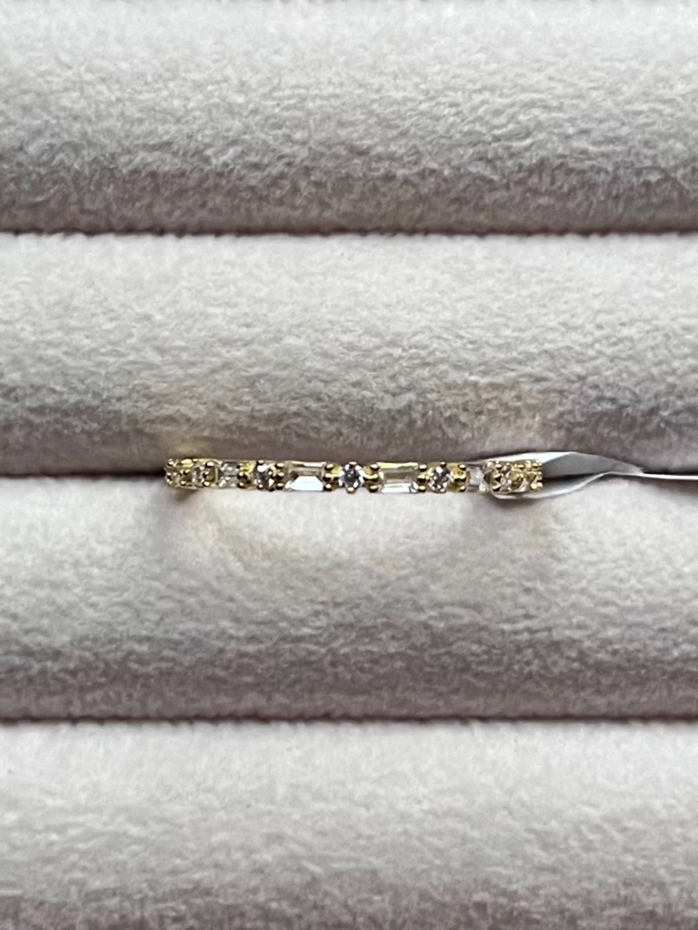 R141 | Geometric Dainty Stacker Ring